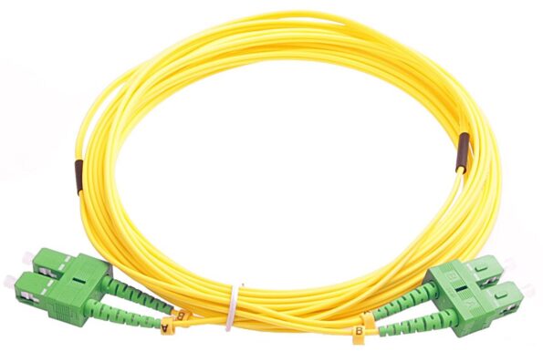 Patch kábel optický duplex SC/APC-SC/APC 09/125 5m SM – Obrázok 2