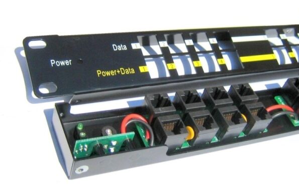 Patch panel POE UTP cat.5e 16p 1U Black (provedení 19" rack) – Obrázok 3