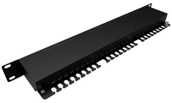 Patch panel Solarix SX24-5E-STP-BK-N 24 x RJ45 CAT5E STP čierny 1U – Obrázok 3