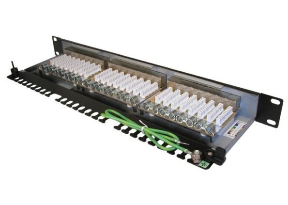 Patch panel Solarix SX24-6-STP-BK STP cat6 24p. 1U – Obrázok 2