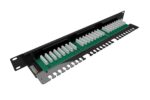 Patch panel Solarix SX24L-5E-UTP-BK-N 24 port Cat. 5e UTP 1U – Obrázok 2