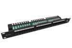 Patch panel Solarix SX24L-5E-UTP-BK-N 24 port Cat. 5e UTP 1U