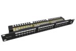 Patch panel Solarix SX24L-6-UTP-BK-N UTP cat.6 24p. 1U,vyvazovací lišta, černý – Obrázok 2