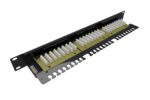 Patch panel Solarix SX24L-6-UTP-BK-N UTP cat.6 24p. 1U,vyvazovací lišta, černý – Obrázok 3