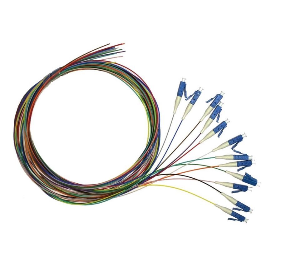 Pigtail-opticky-LC-9125-SM-15m-09mm-12-colours Pigtail optický LC 9/125 SM, 1,5m 0,9mm, 12 colours – Obrázok 1