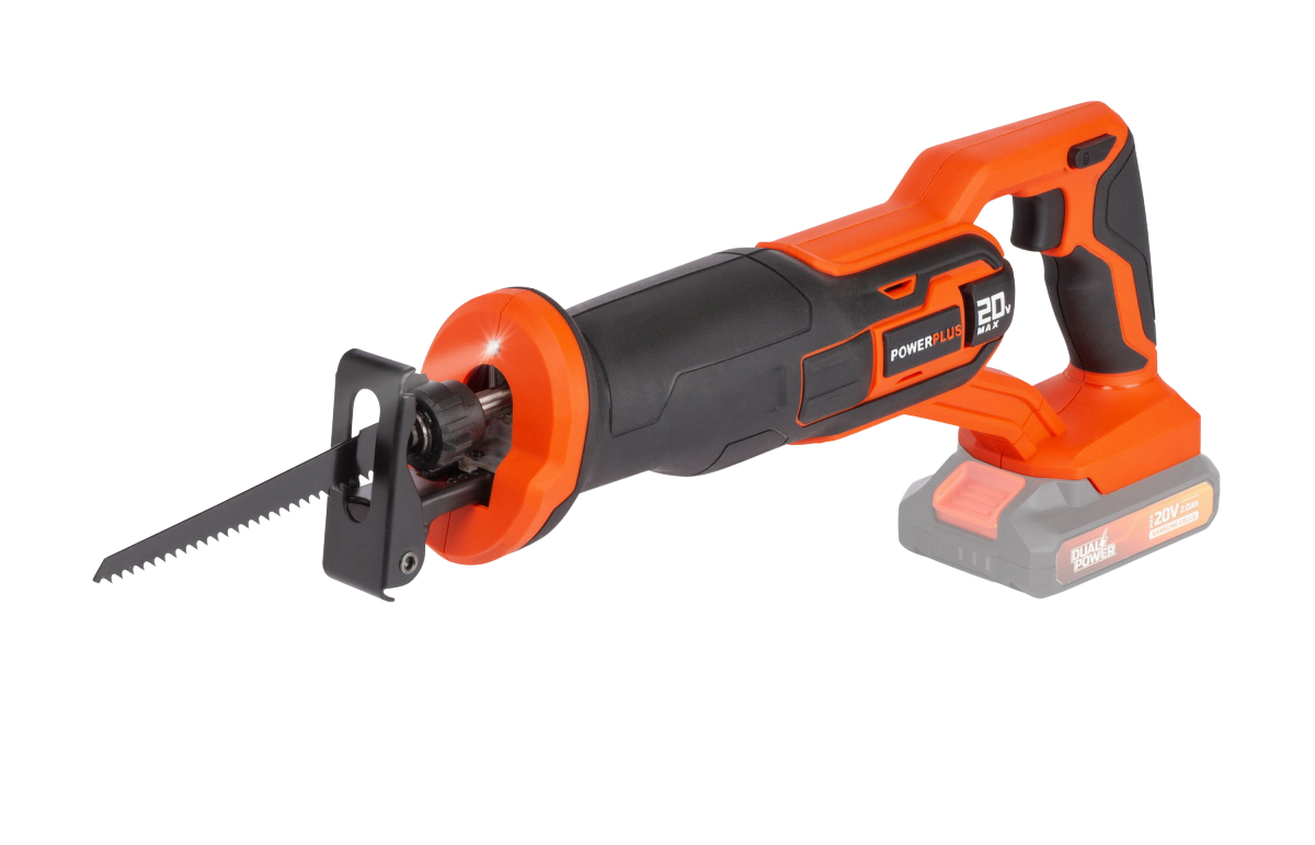 Pila-chvostovka-Powerplus-POWDP25100-aku-20V-bez-AKU Píla chvostovka Powerplus POWDP25100 - aku 20V (bez AKU) – Obrázok 1