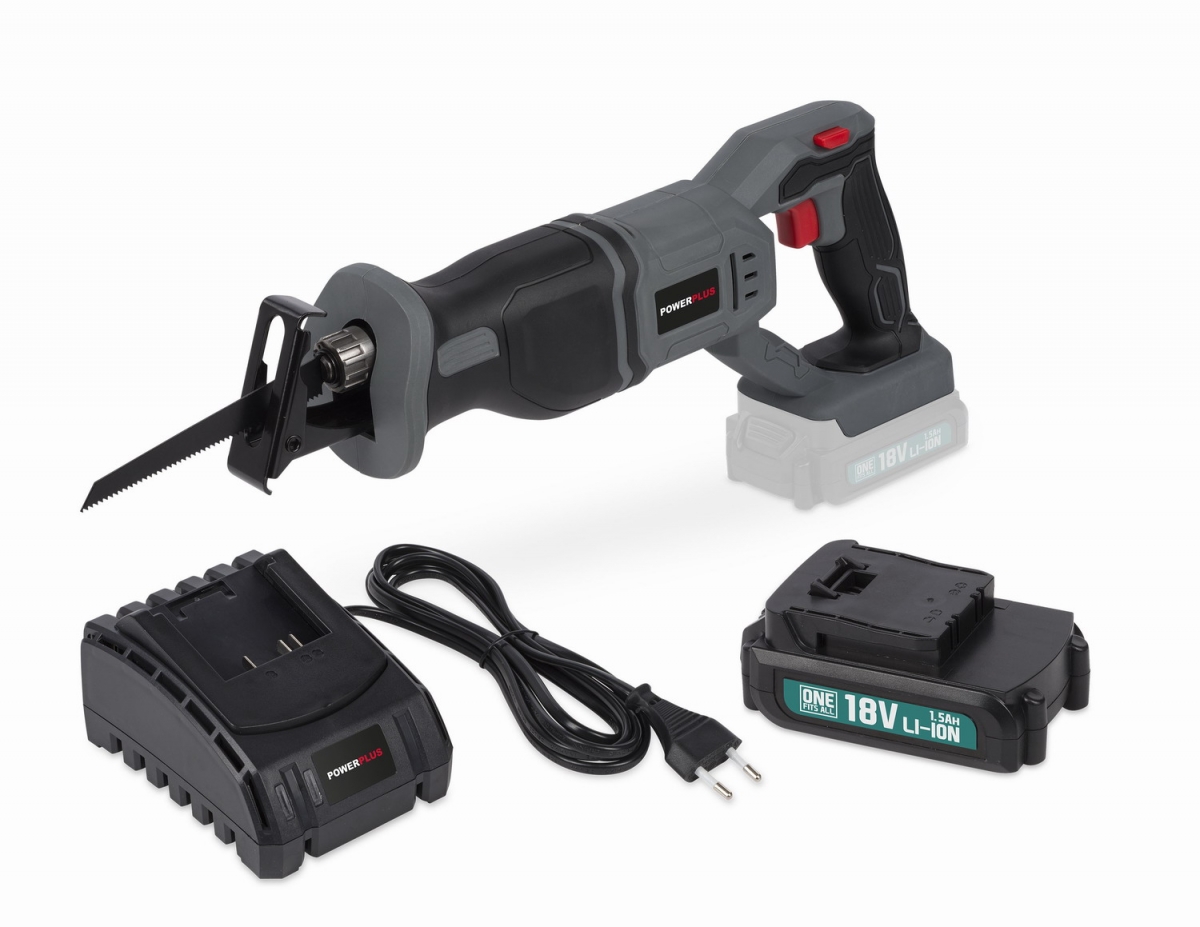 Pila-chvostovka-Powerplus-POWEBSET24-18V Píla chvostovka Powerplus POWEBSET24 18V – Obrázok 1