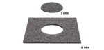 Podložka Buzon U-PAD-GROUND 200 x 200 x 6 mm