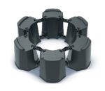 Podstavec Prosperplast na sud MODULAR BASECAN SET – antracit – Obrázok 2