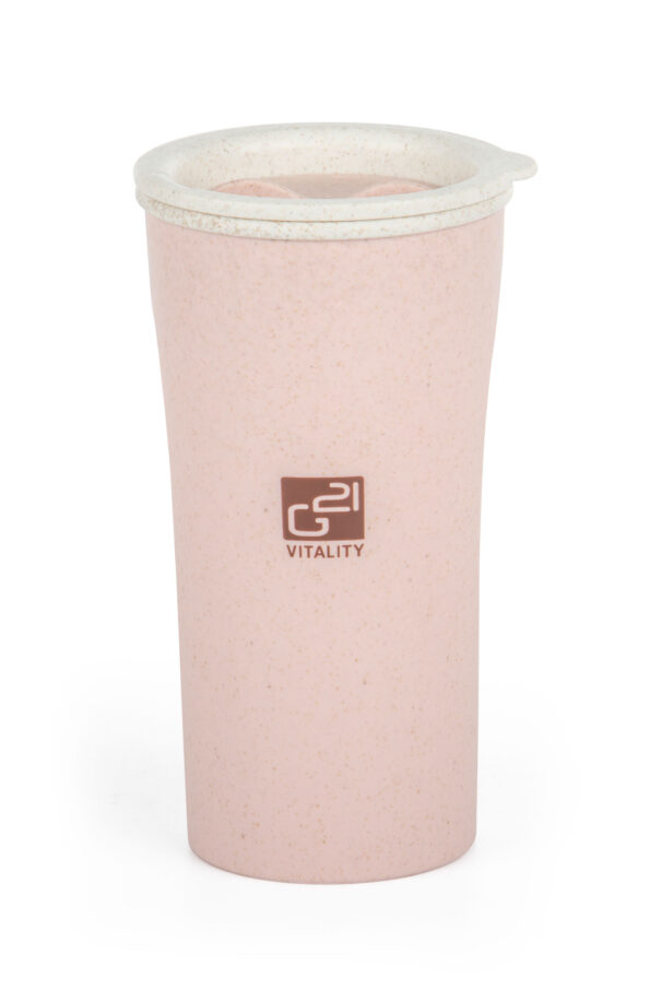 Pohár G21 Latte 450 ml, ružový – Obrázok 2