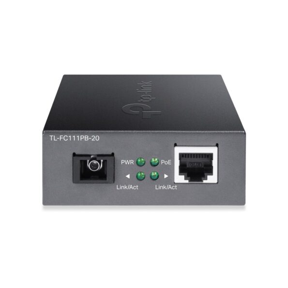 Prevodník TP-Link FC111PB-20 Transceiver, WDM, SM, 10/100Mbps, PoE, 20km – Obrázok 3