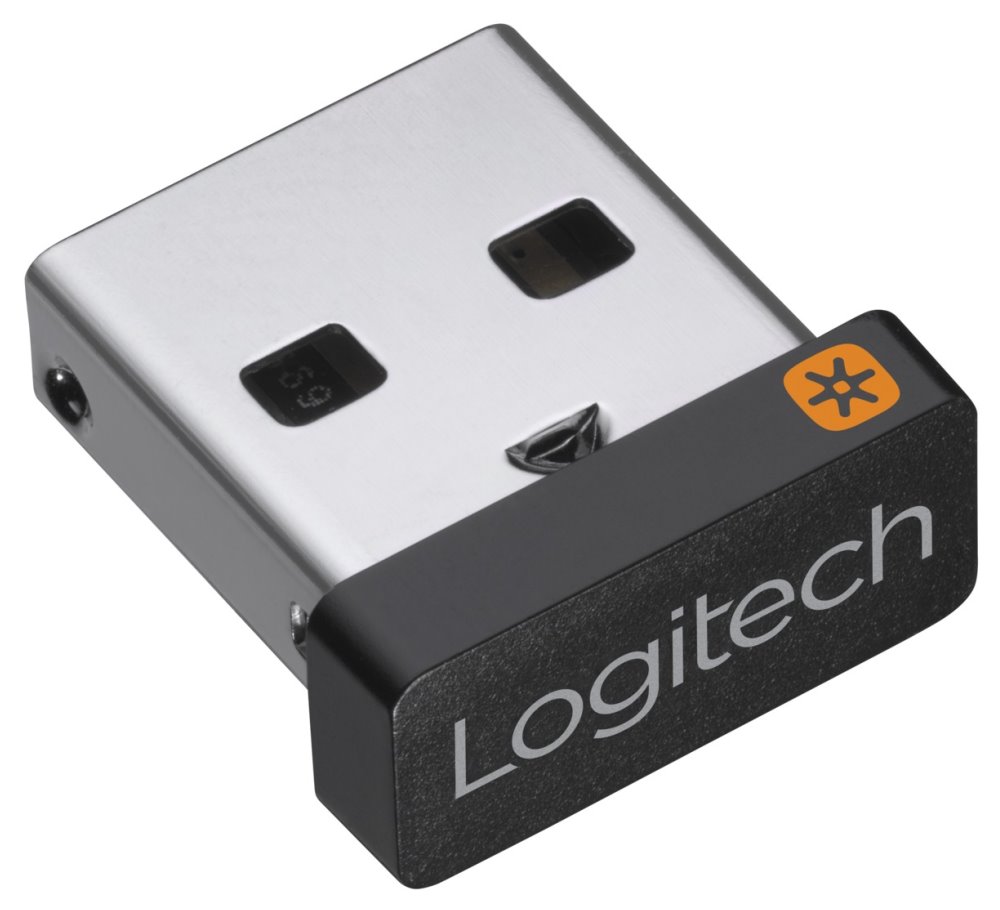 Prijimac-Logitech-USB-Unifying-Receiver-24GHz-az-6-zariadeni-USB Prijímač Logitech USB Unifying Receiver/ 2,4GHz/ až 6 zariadení/ USB – Obrázok 1