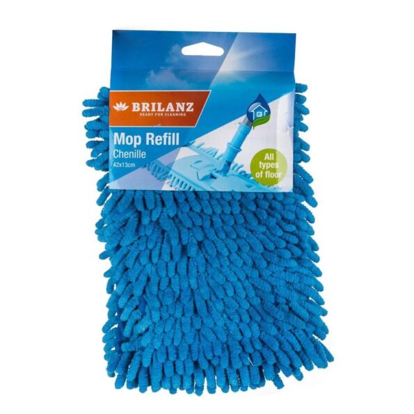 Príslušenstvo Brilanz mop náhradný ženylkový, modrý – Obrázok 2