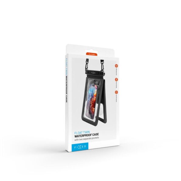 Púzdro FIXED Float Twin vodeodolné s kvalitným uzamykacím systémom a certifikáciou IPX8, čierna – Obrázok 10
