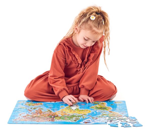 Puzzle Popular Popular - Mapa sveta, 160 ks – CZ – Obrázok 4