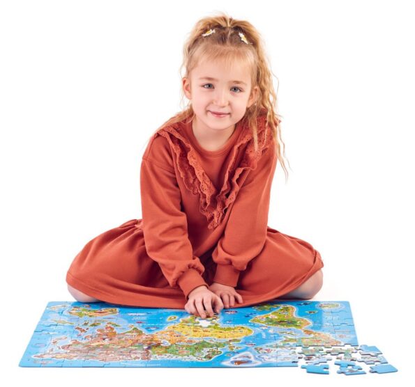 Puzzle Popular Popular - Mapa sveta, 160 ks – CZ – Obrázok 2