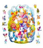 Puzzle Puzzler Puzzler drevené, farebné - Statočný rytier – Obrázok 3