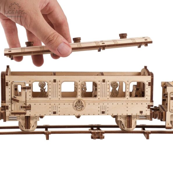 Puzzle Ugears 3D drevené mechanické Harry Potter Bradavický expres – Obrázok 8