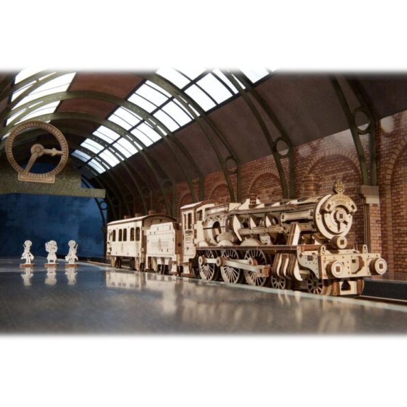 Puzzle Ugears 3D drevené mechanické Harry Potter Bradavický expres – Obrázok 9