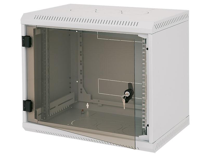 Rack-Triton-10-jednodilny-4U260mm-prosklene-dvere-sedy Rack Triton 10" jednodílný 4U/260mm prosklené dveře, šedý – Obrázok 1