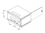 Rack Triton 19" 6U/400mm, FLAT-PACK (rozložený), prosklené dveře, šedý – Obrázok 3