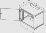 Rack Triton 19" jednodílný 18U/400mm prosklené dveře, šedý – Obrázok 3