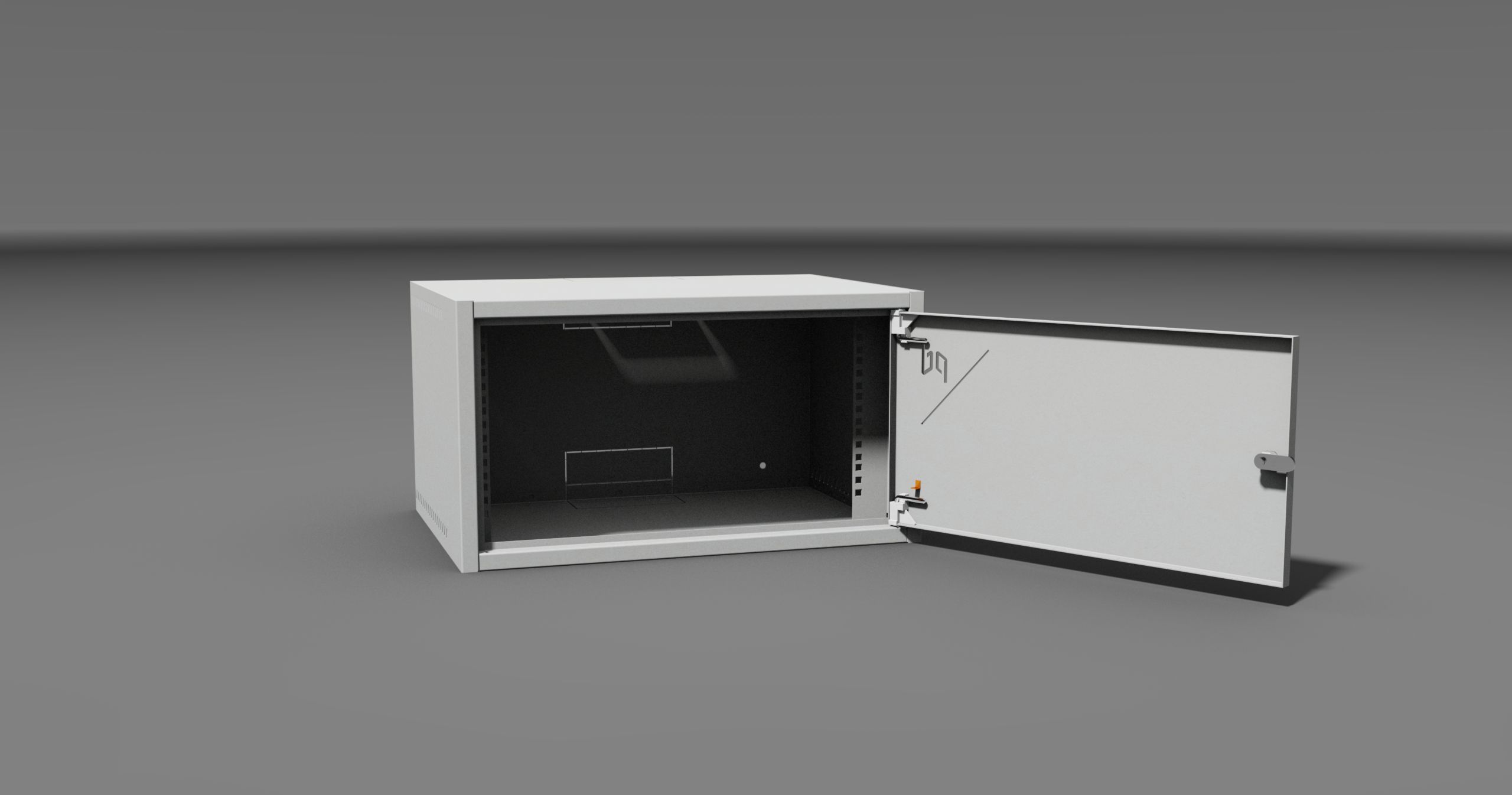 Rack-Typ-1-12U400-plechove-dvere-sivy Rack Typ 1-12U/400 plechové dvere, sivý – Obrázok 1