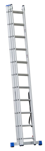 Rebrík G21 trojdielny 7,6m 3x11 priečok – Obrázok 3