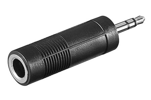 Redukcia-jack-635-F-jack-35-M-cerna Redukcia jack 6,35 F - jack 3,5 M černá – Obrázok 1