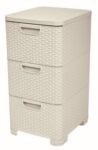 Regál Curver Style 3x14L so šuplíkmi
 biely
