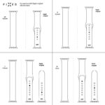 Remienok FIXED Nylon Strap elastický nylonový pre Apple Watch 38/40mm, veľkosť L, modrý – Obrázok 3
