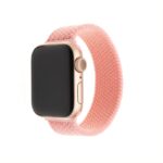 Remienok FIXED Nylon Strap elastický nylonový pre Apple Watch 42/44mm, veľkosť S, ružový – Obrázok 2