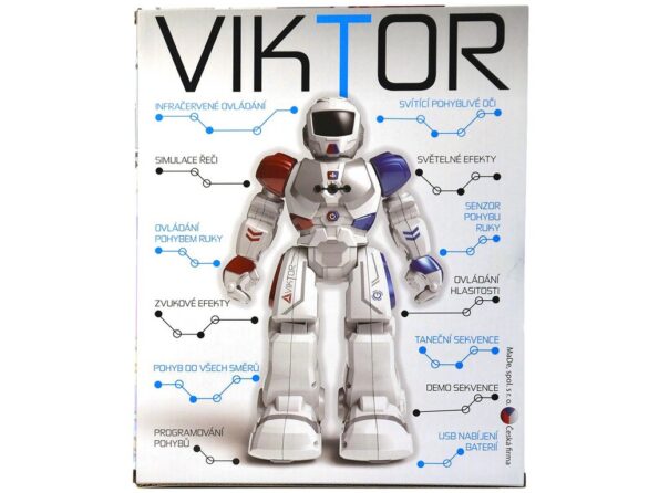 Robot MaDe Zigybot Viktor 27cm, 21 funkcií (modrý) – Obrázok 7