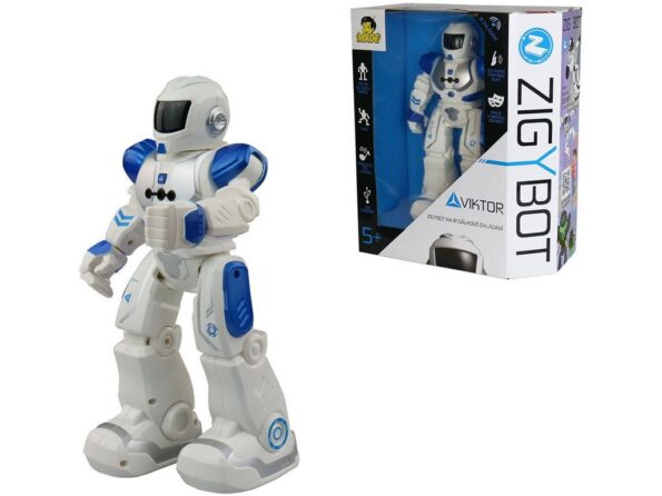 Robot MaDe Zigybot Viktor 27cm, 21 funkcií (modrý) – Obrázok 8