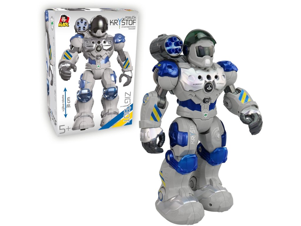 Robot-MaDe-Zigybot-policejni-Krystof Robot MaDe Zigybot policejní Kryštof – Obrázok 1