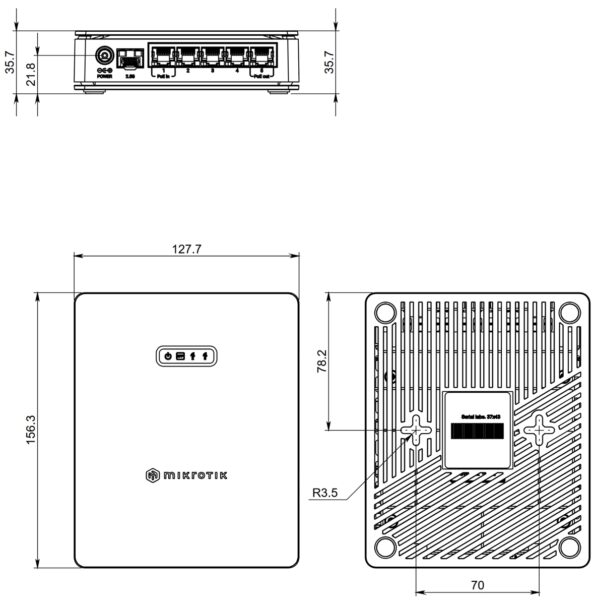 RouterBoard Mikrotik RouterBOARD E62iUGS-2axD5axT, hAP ax S – Obrázok 9
