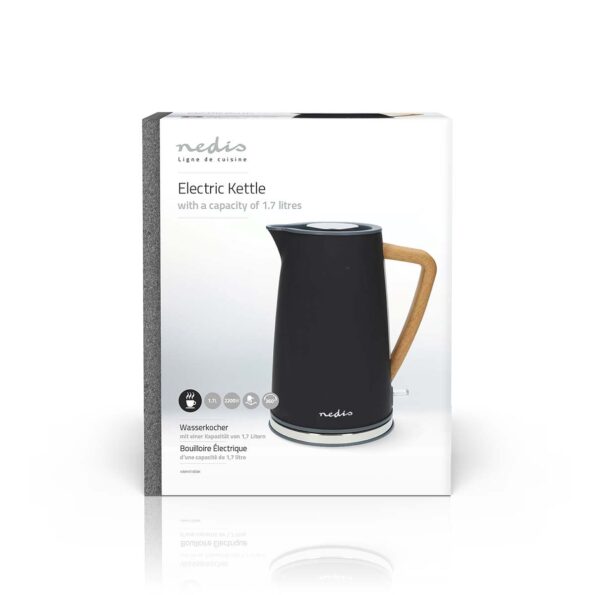Rýchlovarná kanvica Nedis KAWK510EBK Soft-Touch, čierna – Obrázok 8