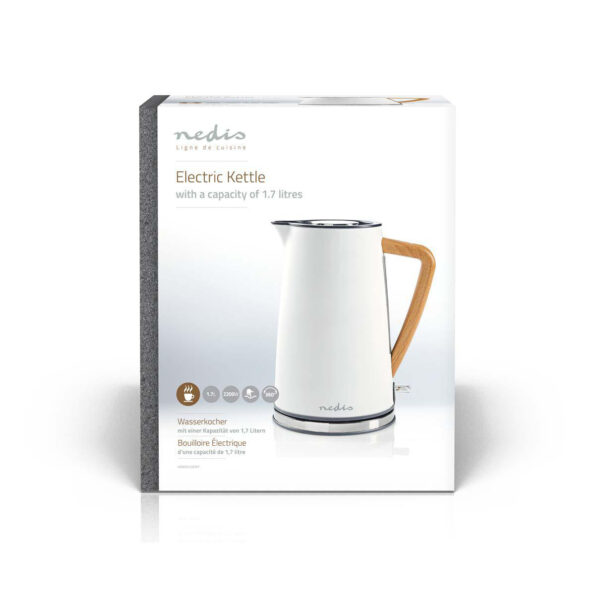 Rýchlovarná kanvica Nedis KAWK510EWT, Soft-Touch, biela – Obrázok 6
