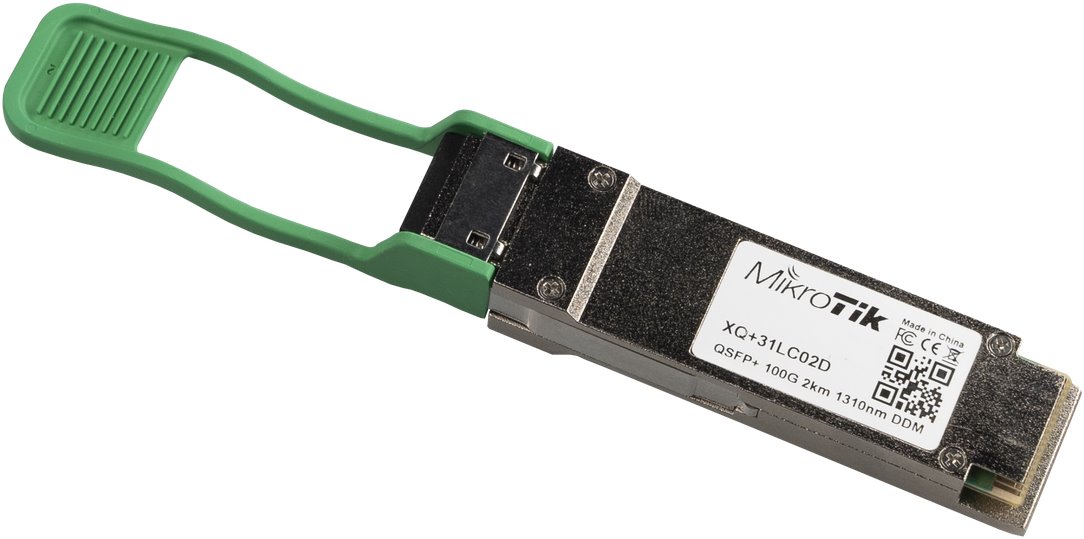 SFP-modul-Mikrotik-QSFP28-SM-2km-100G SFP modul Mikrotik QSFP28 SM, 2km, 100G – Obrázok 1