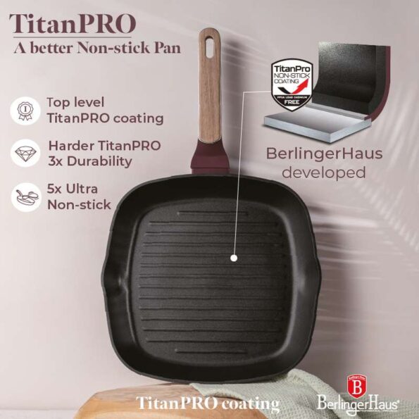 Sada Berlingerhaus panvice s titanovým povrchom 4 ks Leonardo Nordic Collection – Obrázok 5