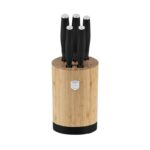 Sada nožov Berlingerhaus se stojanem Bamboo 6 ks Matte Black Collection – Obrázok 3