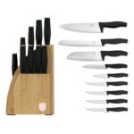 Sada nožov Berlingerhaus so stojanom BAMBOO 10 ks Black Rose Collection – Obrázok 3