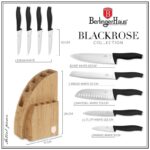 Sada nožov Berlingerhaus so stojanom BAMBOO 10 ks Black Rose Collection – Obrázok 4