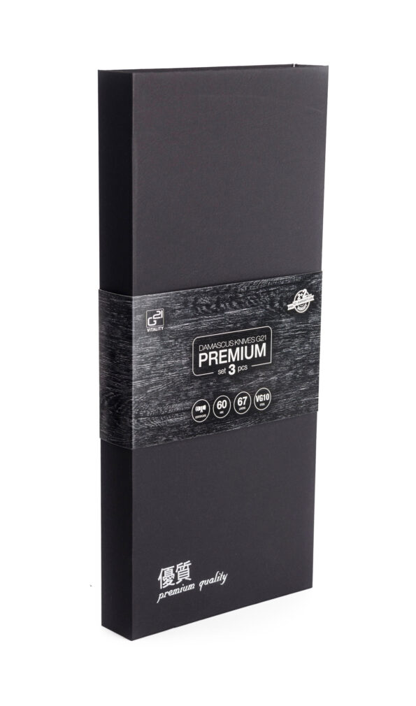 Sada nožov G21 Damascus Premium, Box, 3 ks – Obrázok 2