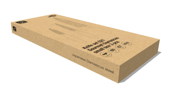 Sada nožov G21 Gourmet Damascus small box 3 ks, rukoväť zebrawood – Obrázok 8