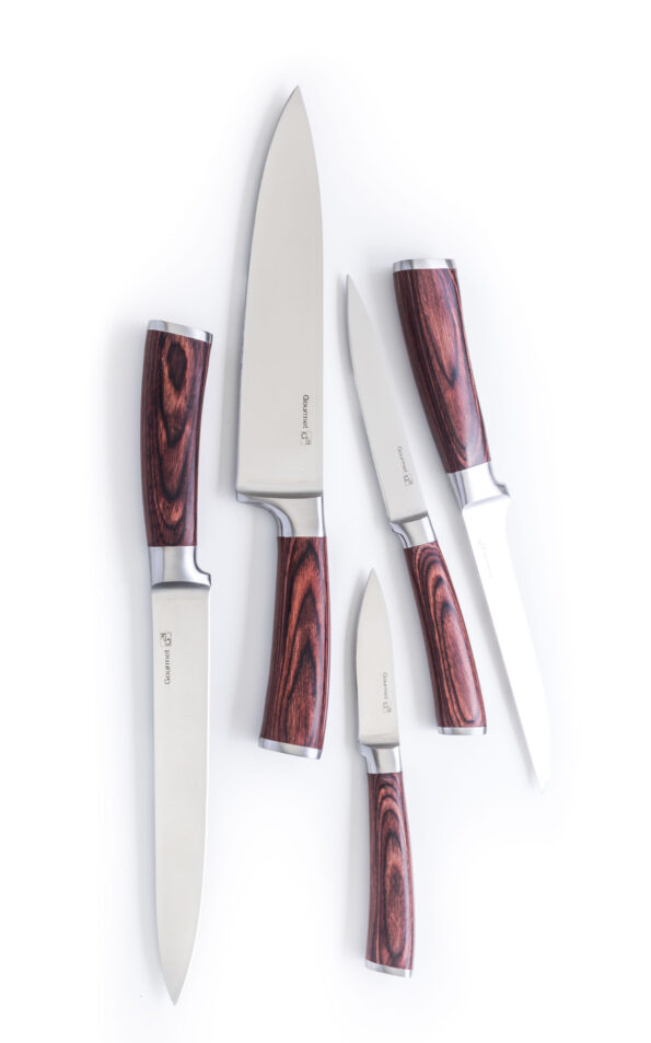 Sada nožov G21 Gourmet Nature 5 ks + bambusový blok – Obrázok 4