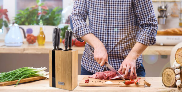 Sada nožov G21 Gourmet Rustic 5 ks + bambusový blok – Obrázok 9