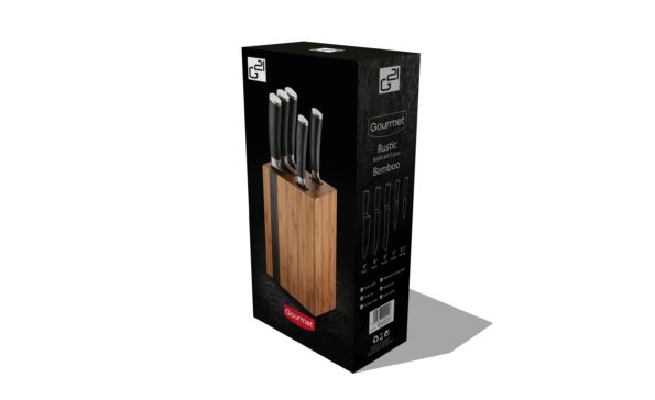 Sada nožov G21 Gourmet Rustic 5 ks + bambusový blok – Obrázok 10