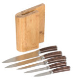 Sada nožov G21 Gourmet Timber 5 ks + bambusový blok – Obrázok 2