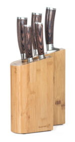 Sada nožov G21 Gourmet Timber 5 ks + bambusový blok